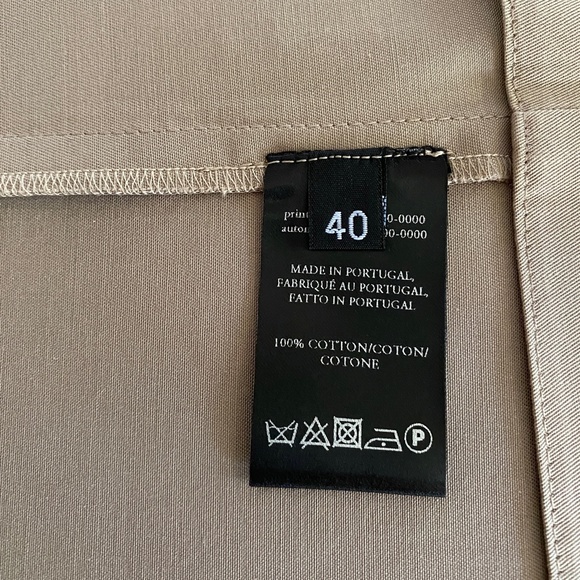 Rokh Twist-Front Button Embellished Cotton Gabardine Midi Skirt - Picture 10 of 12